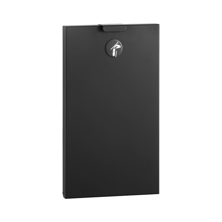 Bobrick B-3513.MBLK Recessed Sanitary Napkin Disposal, 0.6-Gal. – TrimLineSeries, Matte Black — product view