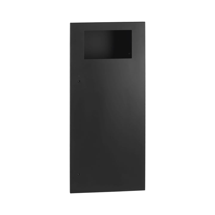 Bobrick B-35643.MBLK Recessed Waste Receptacle, 12-Gal., Matte Black — product view