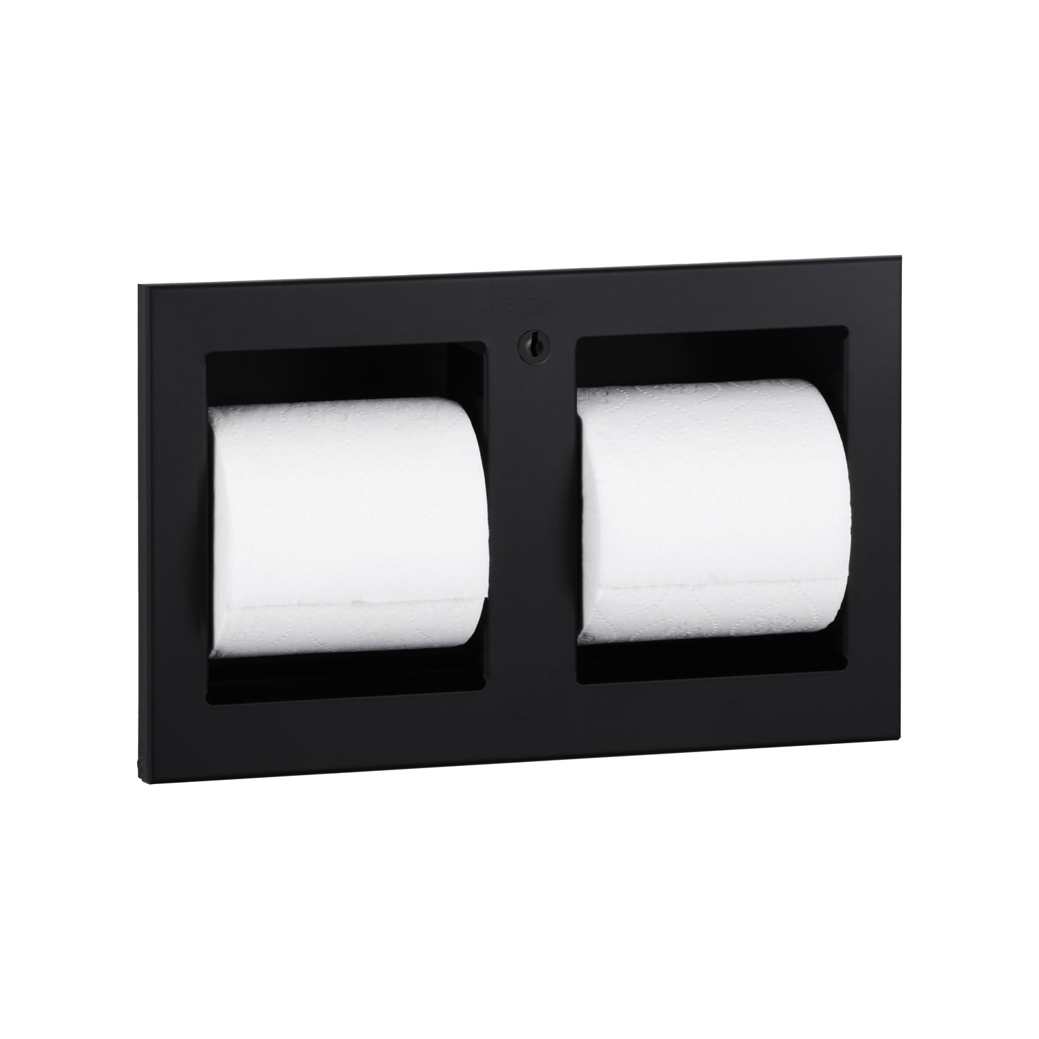 Bobrick B-35883.MBLK Recessed Multi-Roll Toilet Tissue Dispenser – TrimLineSeries, Matte Black — product view