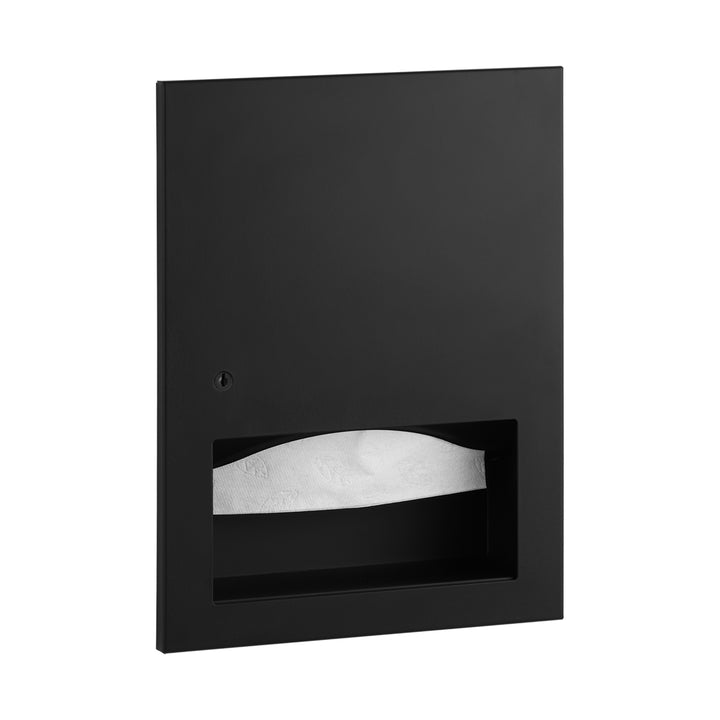 Bobrick B-359033.MBLK Recessed Paper Towel Dispenser, Matte Black — product view