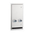 Bobrick B-3706C Recessed/Semi-Recessed Free-Vend Napkin/Tampon Dispenser — product view