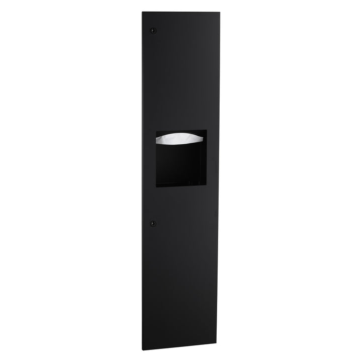 Bobrick B-38034.MBLK Towel And Waste-4" (102Mm) Matte Black — product view
