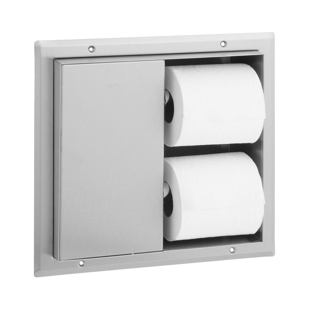 Bobrick B-386 Partition-Mounted Multi-Roll Toilet Tissue Dispenser — alternate view 2