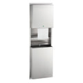 Bobrick B-3974 Recessed Automatic Universal Roll Paper Towel Dispenser / Waste Receptacle-12-Gal. — product view