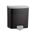 Bobrick B-40 Manual Liquid Soap Dispenser, 40 fl. oz., Black/Grey — product view