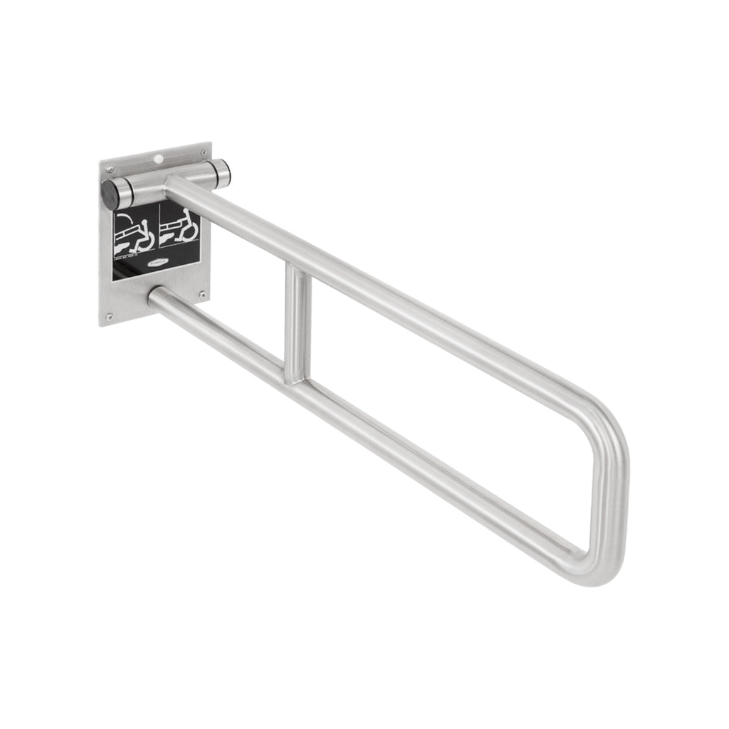 Bobrick B-4998 Swing-Up Grab Bar – Wall Mounted, Satin Finish — product view