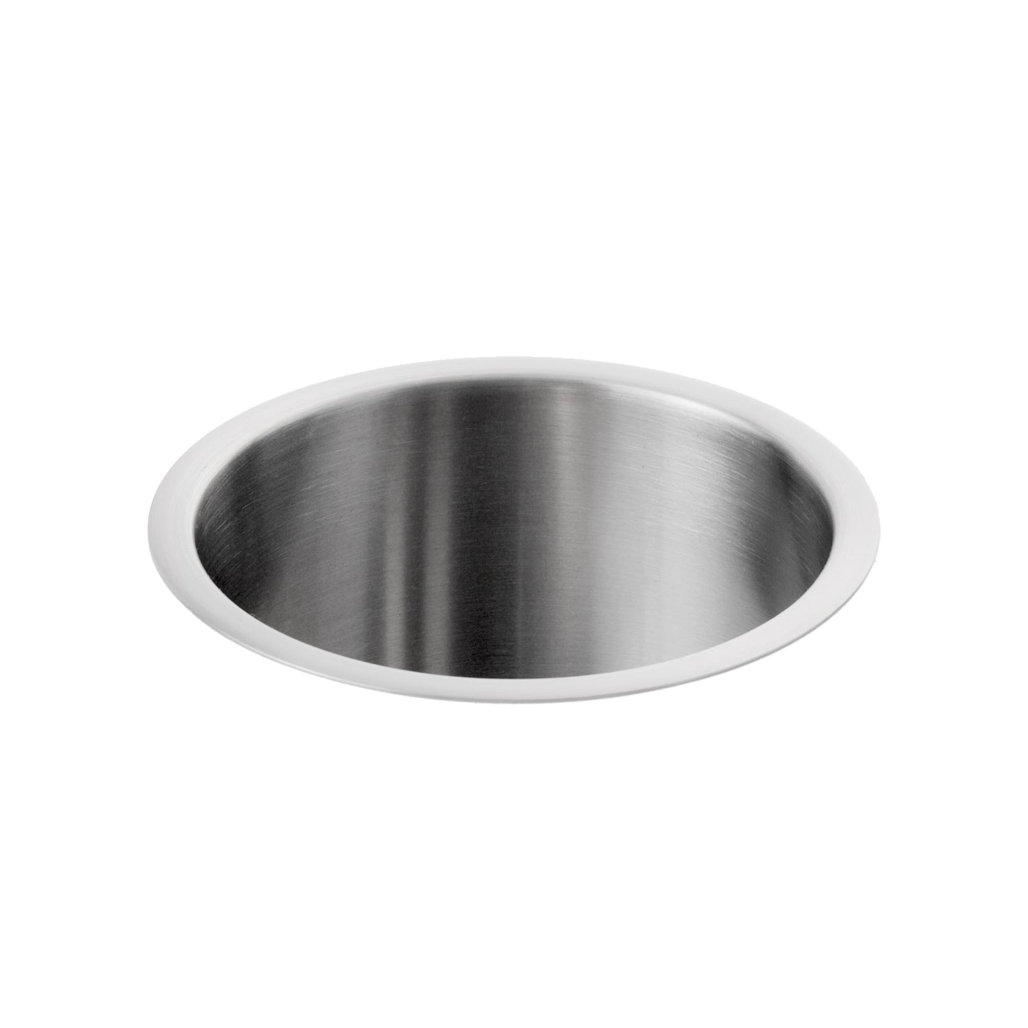 Bobrick B-532 Circular Countertop-Mounted Waste Chute, Stainless Steel — product view