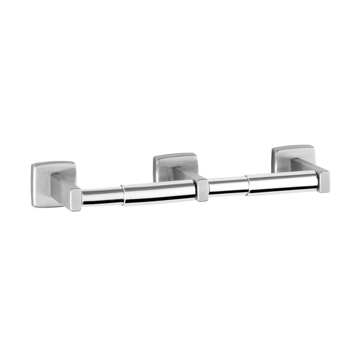 Bobrick B-686 Toilet Tissue Dispenser – Two Rolls, Bright-Polished Stainless Steel Finish — product view