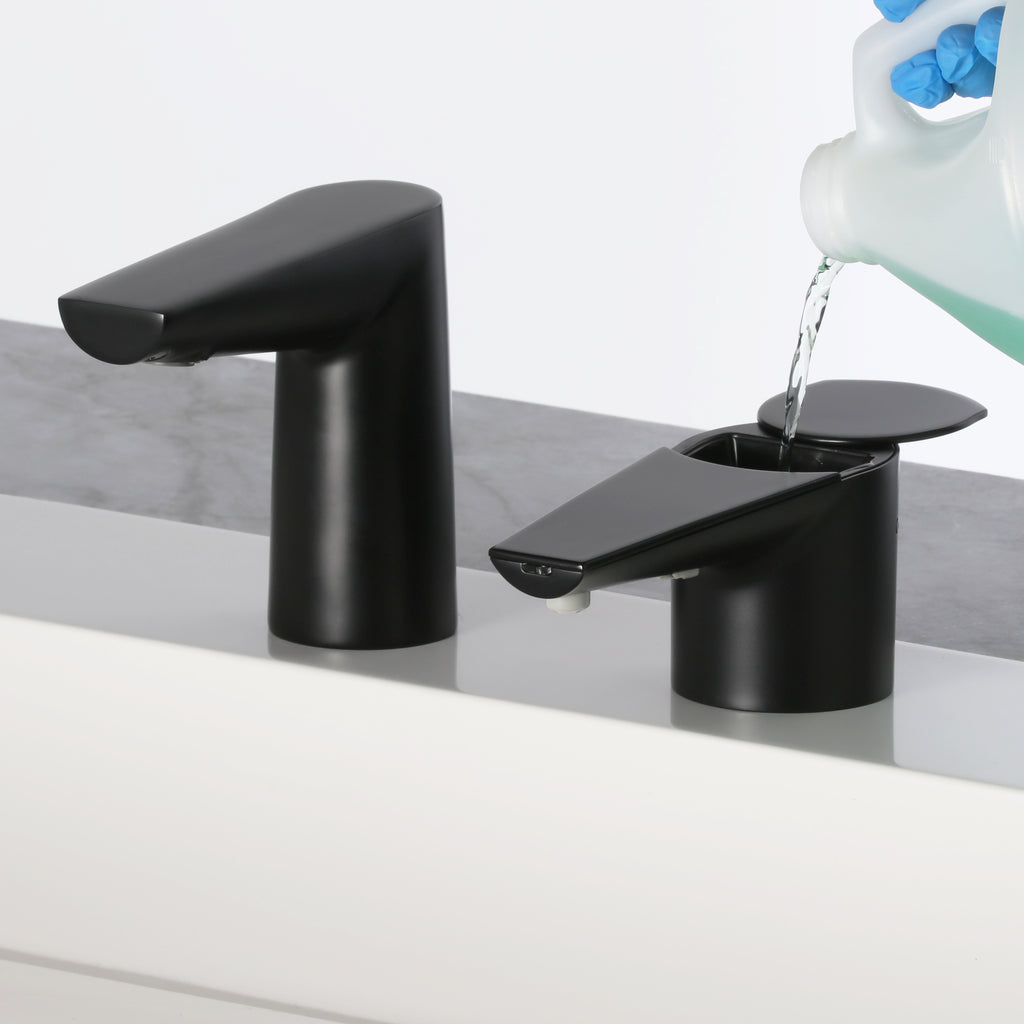 Bobrick B-862 NEW: Designer Series Automatic Top Fill Foam Soap Dispenser, Matte Black — alternate view 2