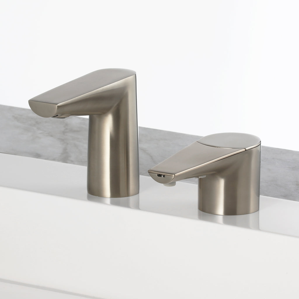 Bobrick B-875 NEW: Designer Series Automatic Top Fill Liquid Soap Dispenser, Brushed Nickel — alternate view 4