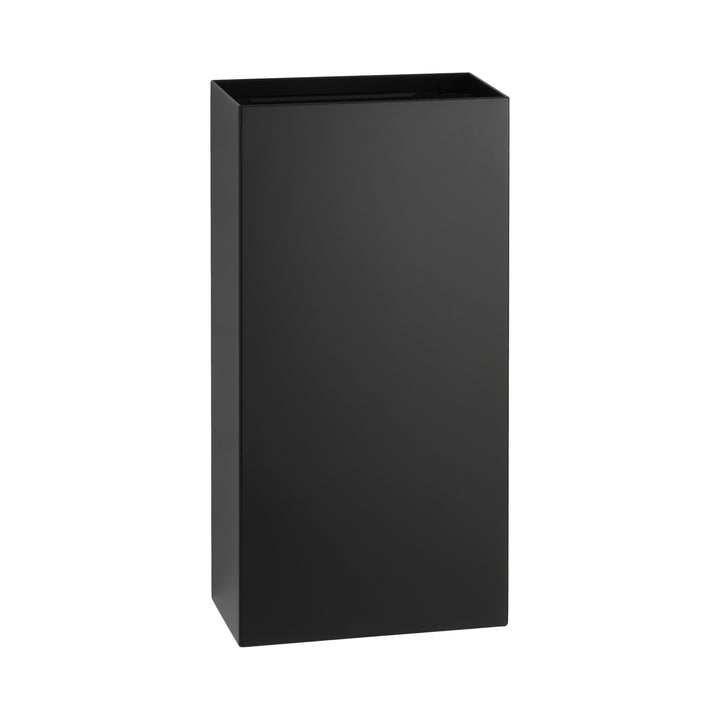 Bobrick B-9279.MBLK FINO Surface-Mounted Waste Receptacle, Matte Black — product view