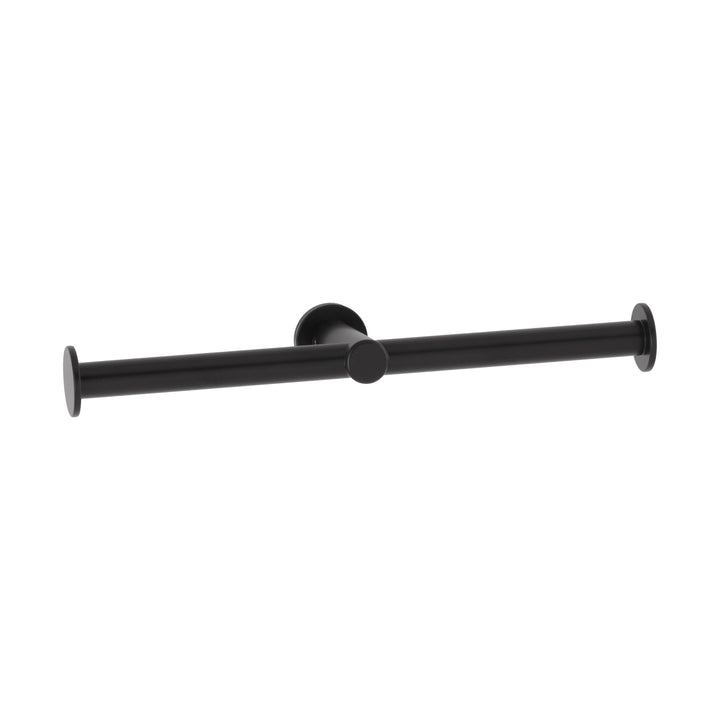 Bobrick B-9547.MBLK FINO Surface-Mounted Double Toilet Roll Holder, Matte Black — product view