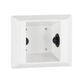 Bobrick B-9882 Semi-Recessed Toilet Paper Holder, Ligature Resistant, White Powder-Coated — product view