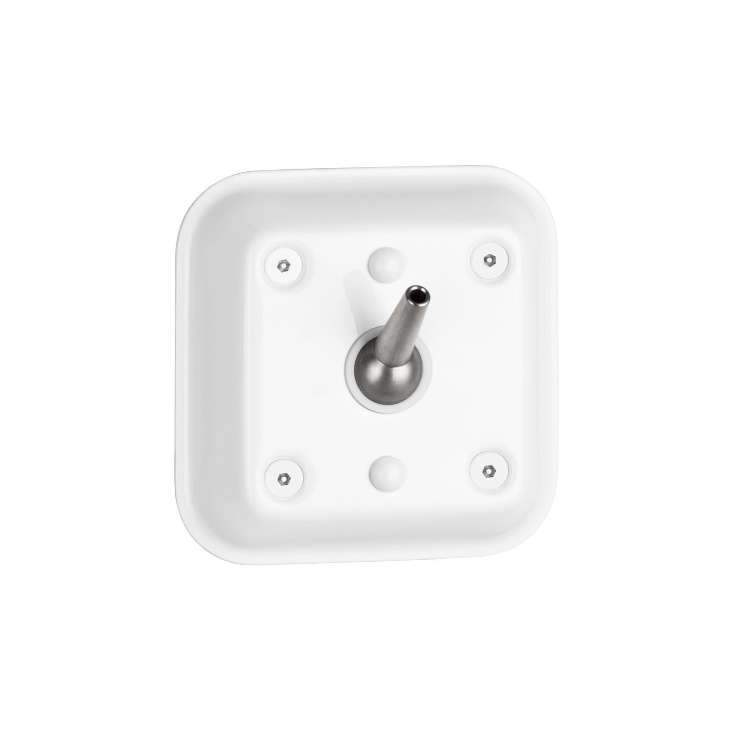 Bobrick B-9884 Surface-Mounted Auto-Release Clothes or Towel Hook, Ligature Resistant, White Powder-Coated — product view