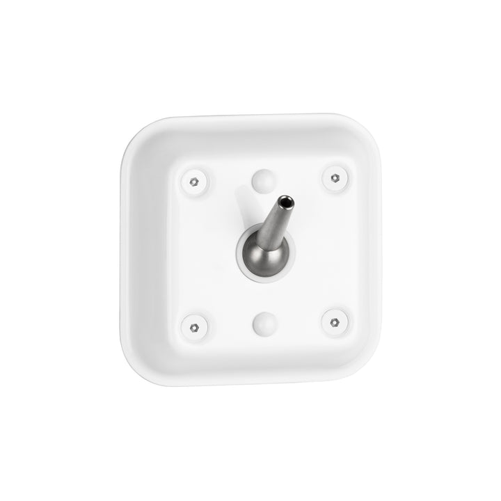 Bobrick B-9884 Surface-Mounted Auto-Release Clothes or Towel Hook, Ligature Resistant, White Powder-Coated — product view