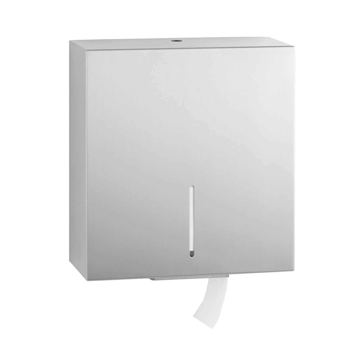 Bobrick B-9890 Surface-Mounted Jumbo Toilet Roll Holder, Fino Collection, Satin Finish — product view