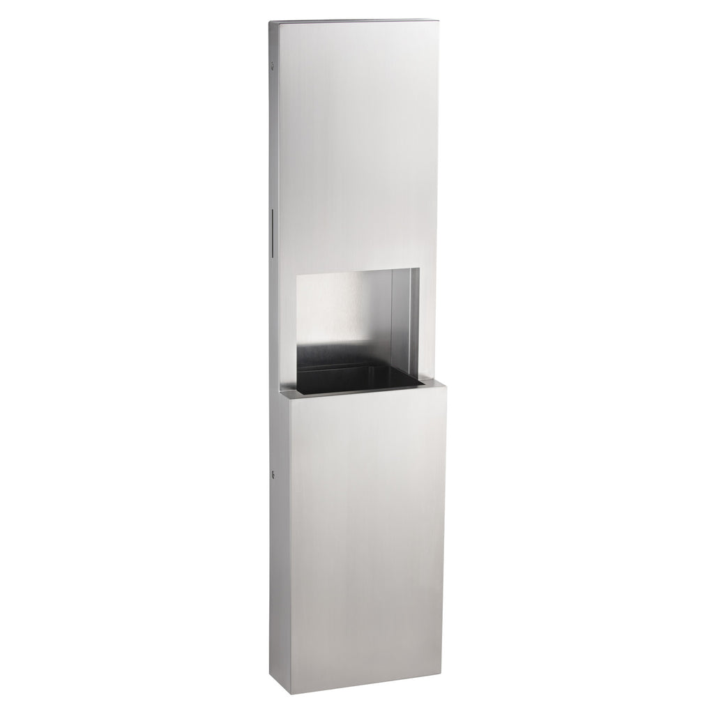 Bobrick B-9944 FINO Semi-Recessed Towel Dispenser and Waste Receptacle — alternate view 2