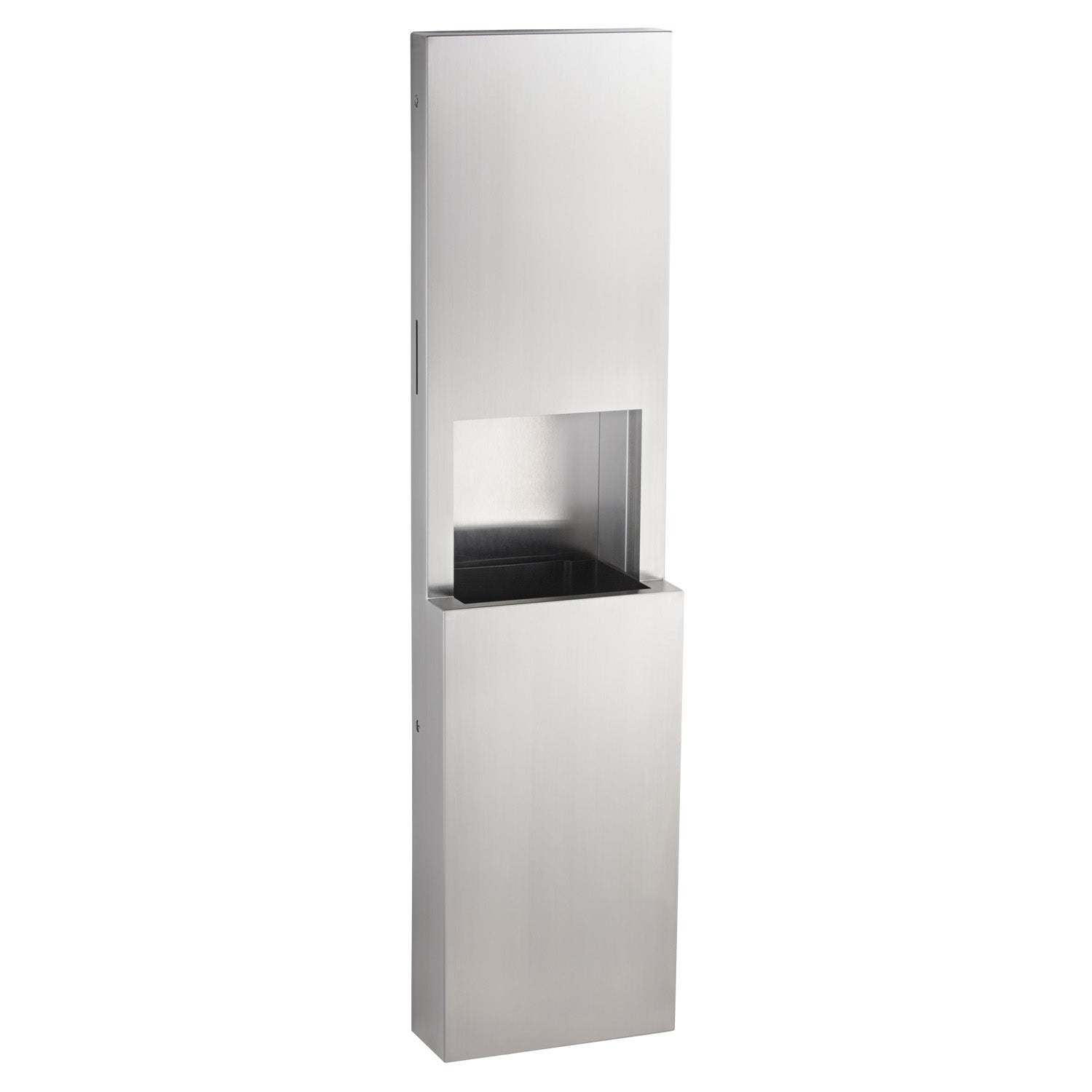 Bobrick B-9944 FINO Semi-Recessed Towel Dispenser and Waste Receptacle — alternate view 2