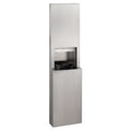 Bobrick B-9944 FINO Semi-Recessed Towel Dispenser and Waste Receptacle — product view