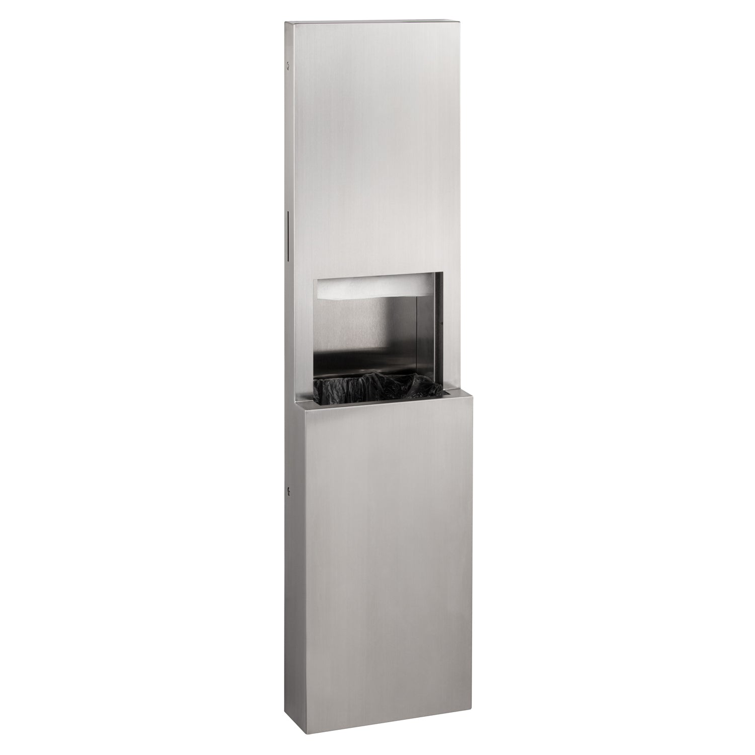Bobrick B-9944 FINO Semi-Recessed Towel Dispenser and Waste Receptacle — product view