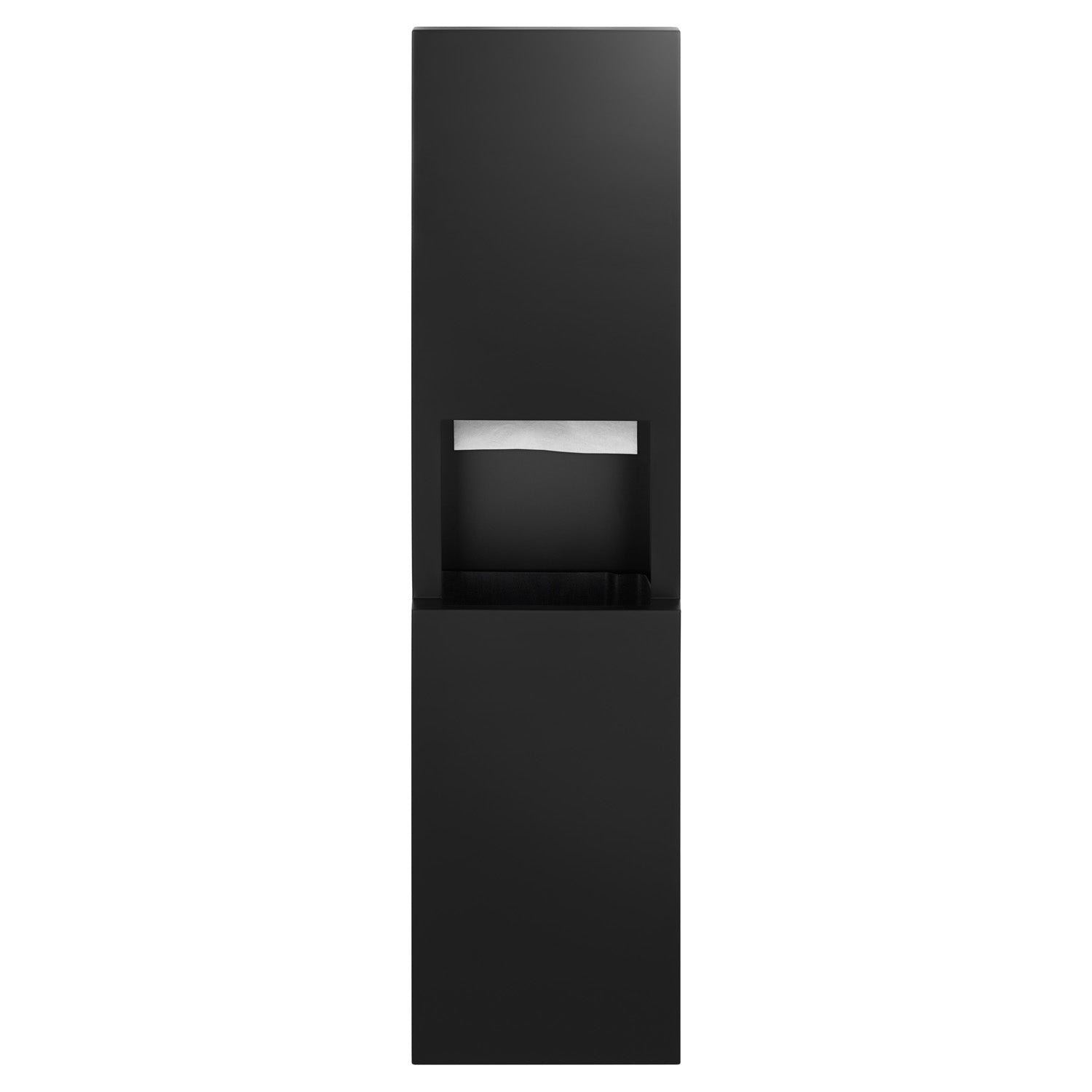 Bobrick B-9944.MBLK FINO Semi-Recessed Paper Towel Dispenser & Waste 8.5 gal — alternate view 4