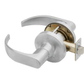 Falcon T Series Quantum lever passage representative supplier image in satin chrome; ordered finish is listed on the product page