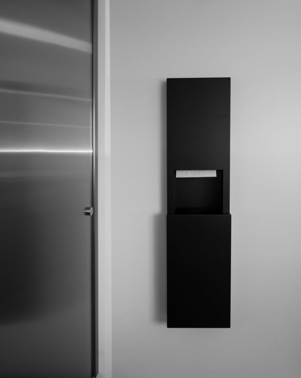 Bobrick B-9944.MBLK FINO Semi-Recessed Paper Towel Dispenser & Waste 8.5 gal — alternate view 7