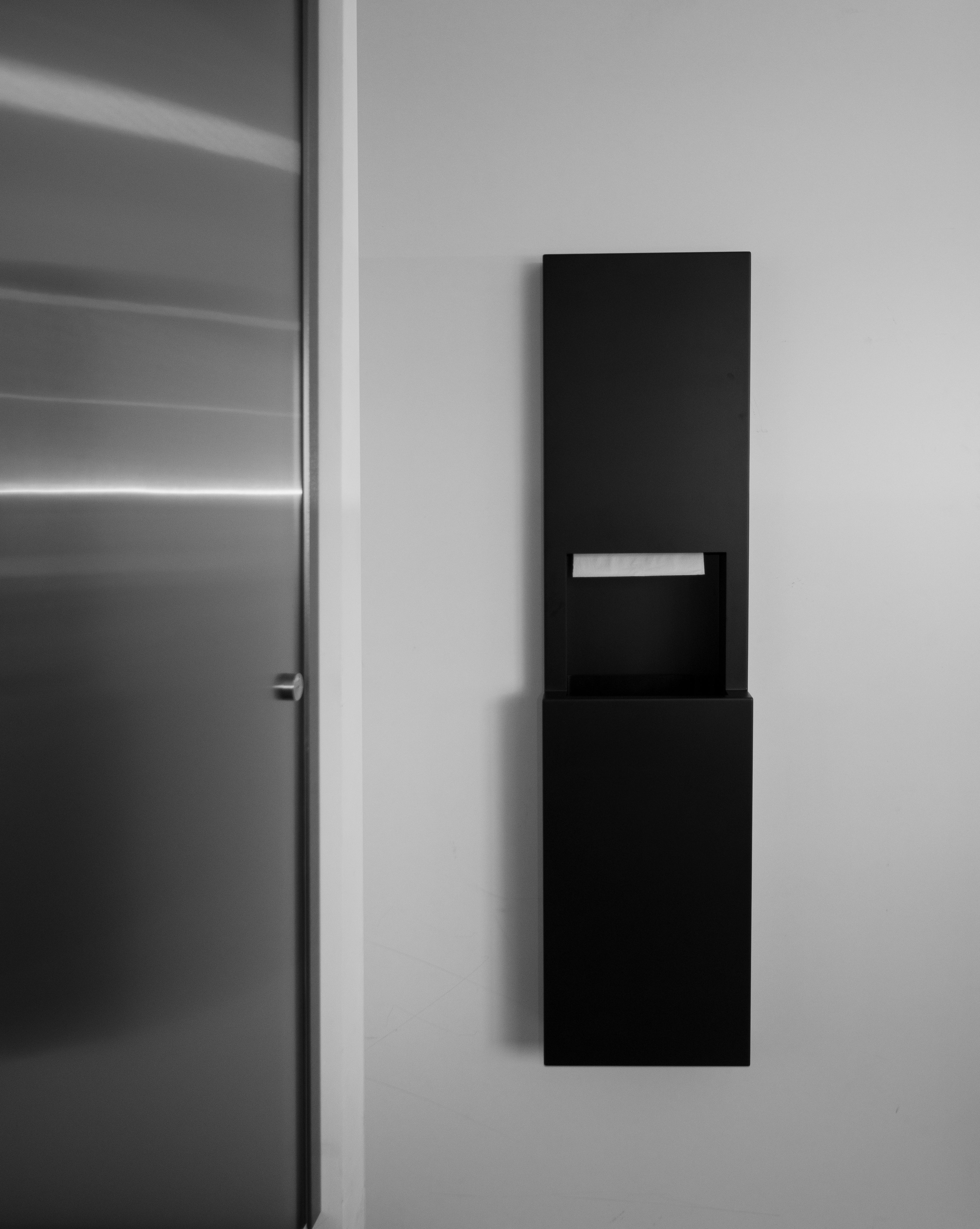 Bobrick B-9944.MBLK FINO Semi-Recessed Paper Towel Dispenser & Waste 8.5 gal — alternate view 7