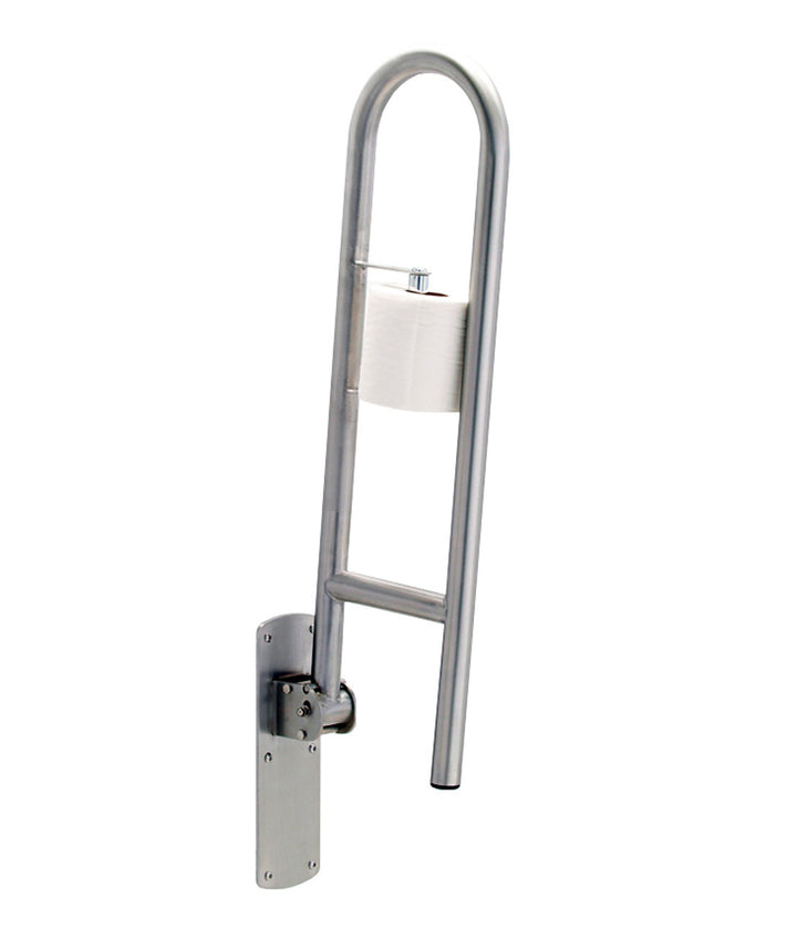GAMCO 125-Swing-Up Grab Bar with Integral Toilet Paper Holder — product view