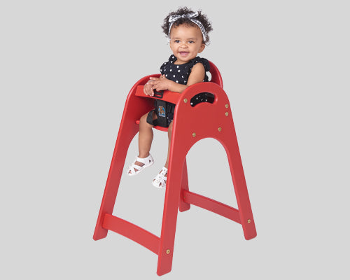 KB105 Designer High Chair, Red — product view