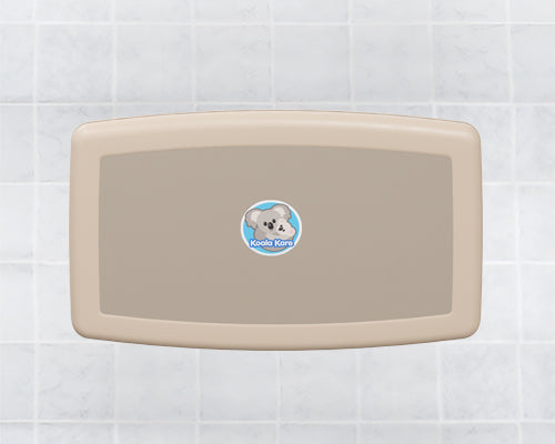KB300 Baby Changing Station, Plastic Horizontal Beige — product view