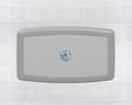KB300 Baby Changing Station, Plastic Horizontal Gray — product view