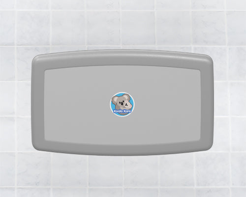 KB300 Baby Changing Station, Plastic Horizontal Gray — product view