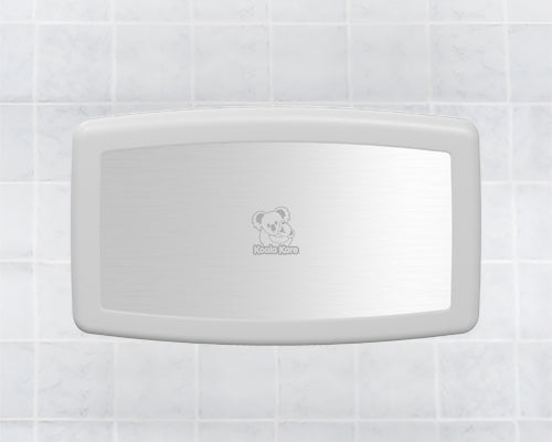 KB300 Baby Changing Station Station, Plastic Horizontal, Stainless Steel with White Granite Trim — product view