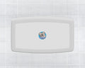 KB300 Baby Changing Station, Plastic Horizontal White Granite — product view