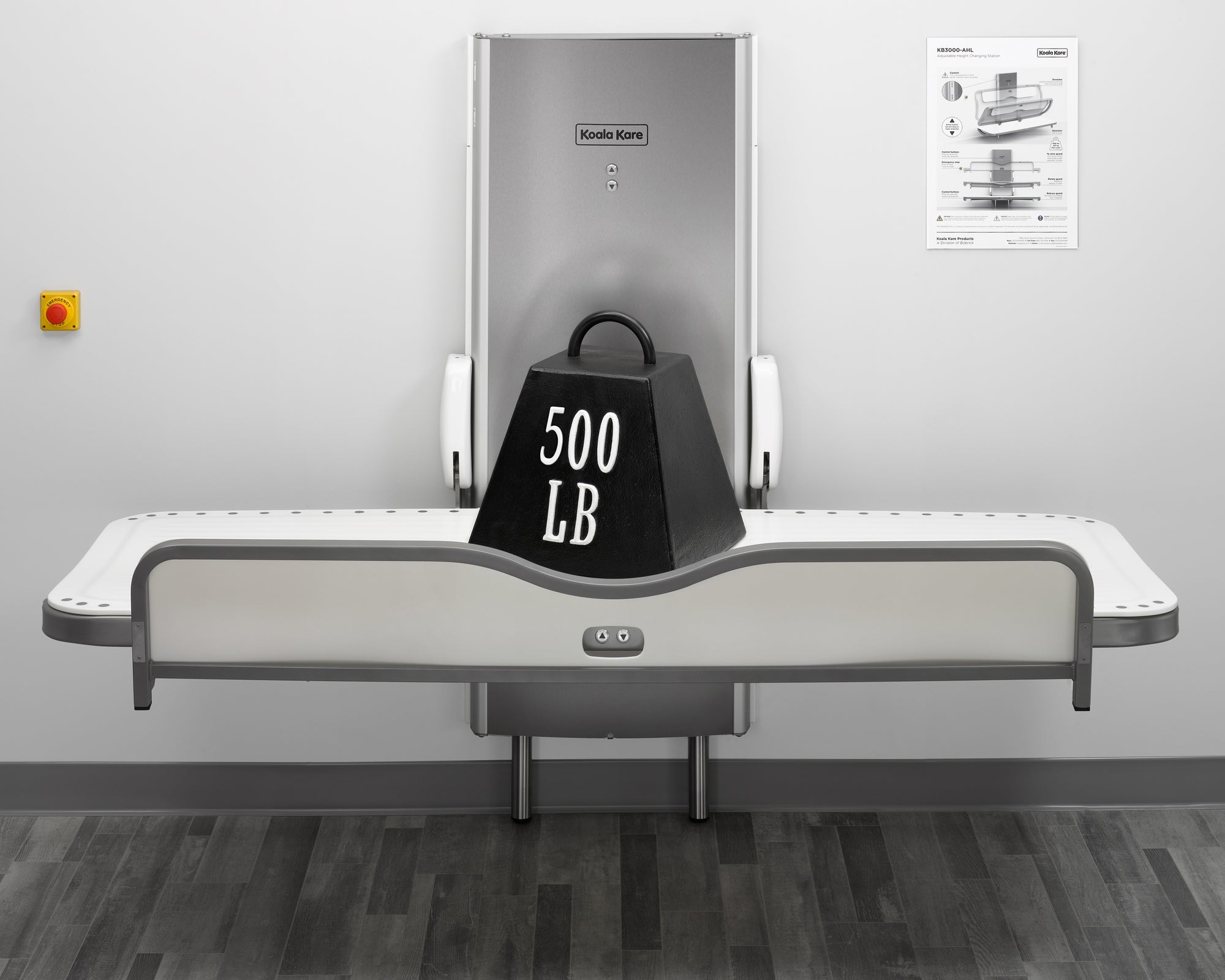 KB3000-AHL Adult Changing Station — alternate view 3