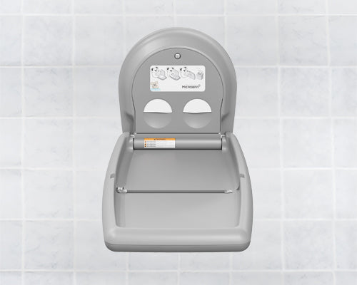 KB301 Baby Changing Station Station, Vertical Gray — alternate view 2