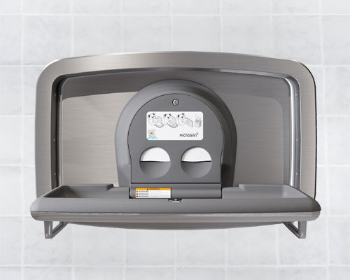 KB310 Horizontal Recessed Stainess Steel Baby Changing Station — alternate view 2