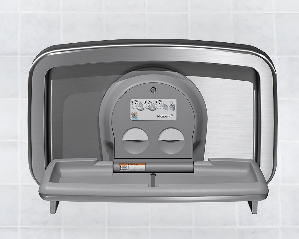 KB310 Horizontal Wall-Mounted Stainess Steel Baby Changing Station