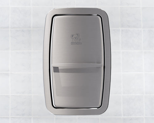 KB311 Vertical Recessed Stainess Steel Baby Changing Station — product view