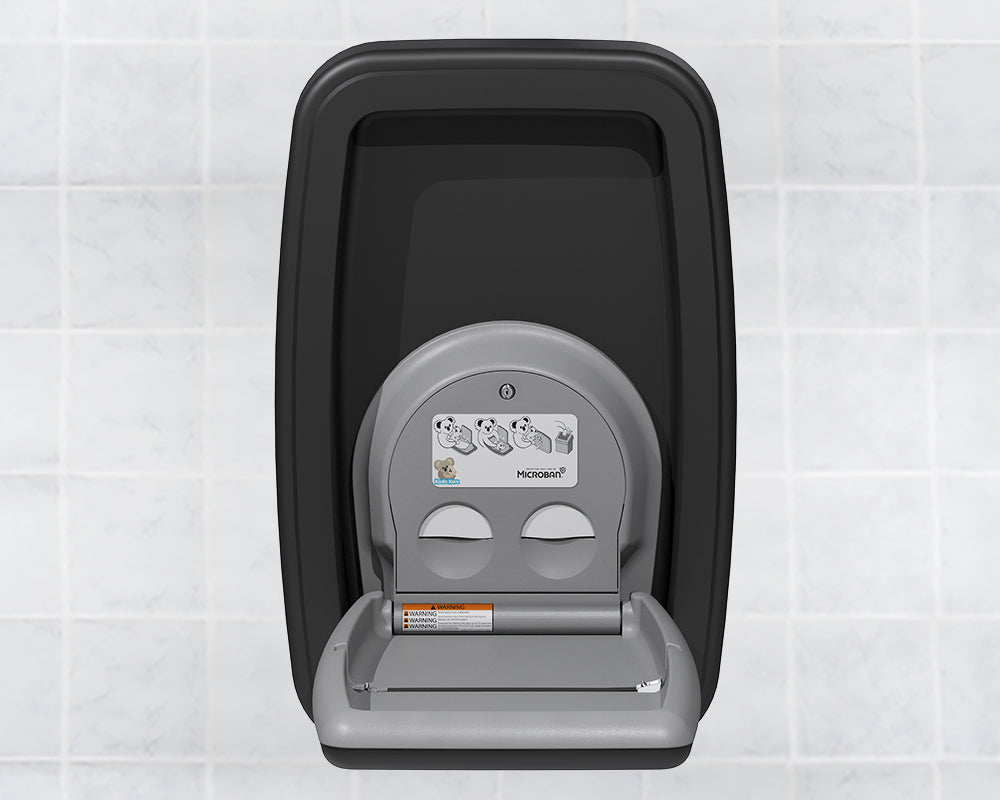 KB311 Vertical Wall-Mounted Stainess Steel Baby Changing Station — alternate view 4