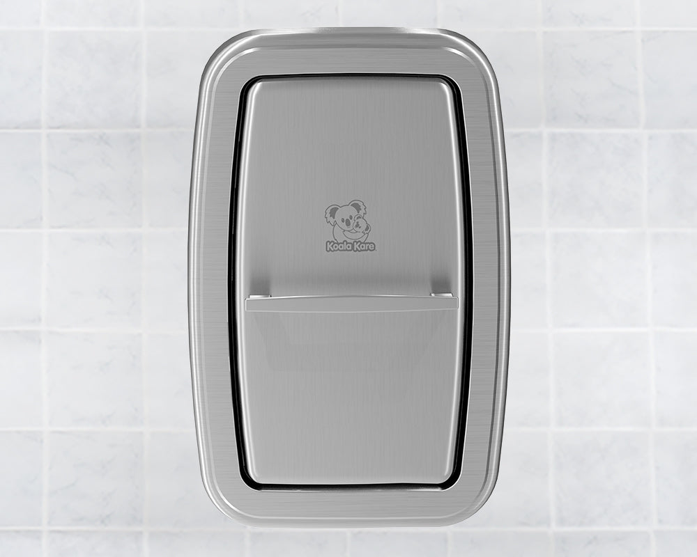 KB311 Vertical Wall-Mounted Stainess Steel Baby Changing Station — product view