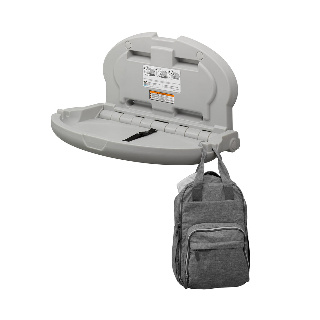 KB208 Oval Baby Changing Station - Gray — alternate view 9