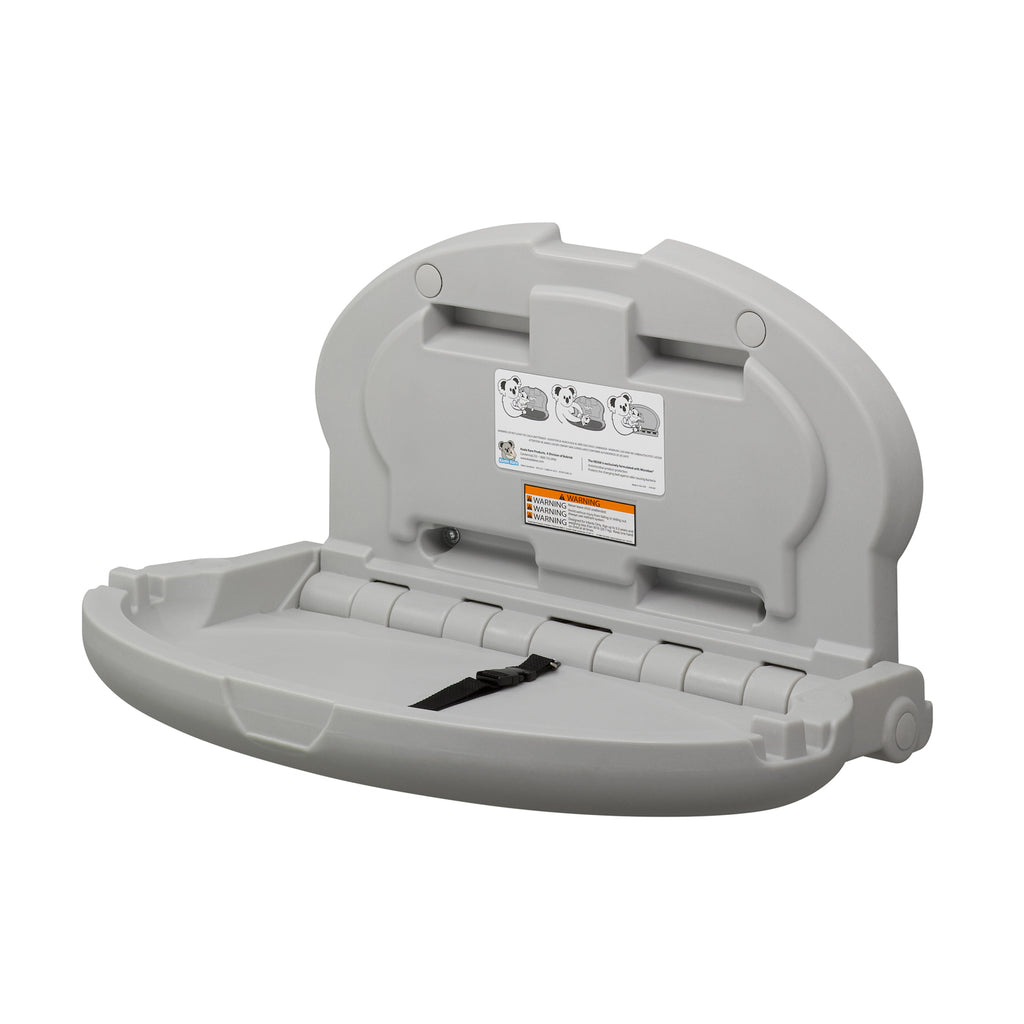 KB208 Oval Baby Changing Station - Gray — alternate view 6