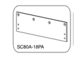 Falcon SC80A-18PA finish-neutral manufacturer technical illustration; ordered product SC80A-18PA DKB