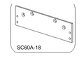 Falcon SC60A-18 manufacturer technical illustration; ordered finish code AL