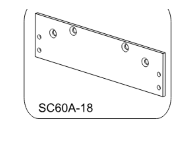 Falcon SC60A-18 manufacturer technical illustration; ordered finish code AL