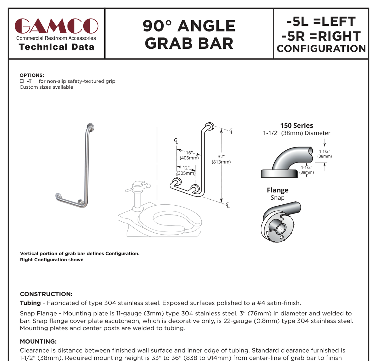 GAMCO 150S-5R manufacturer visual evidence