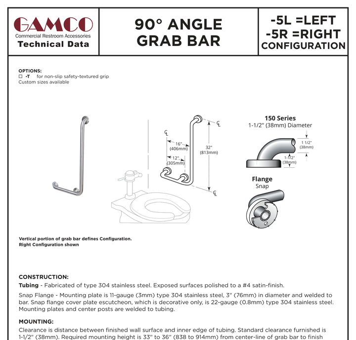 GAMCO 150S-5R manufacturer visual evidence