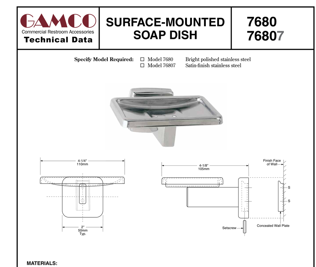 GAMCO manufacturer family visual evidence; exact configuration is identified by MPN